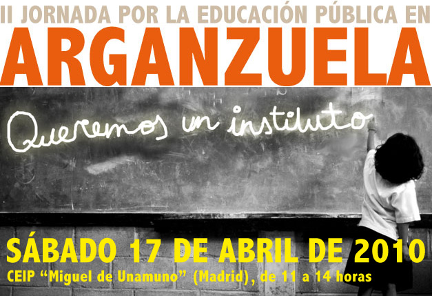 II Jornada por la educación pública en Arganzuela